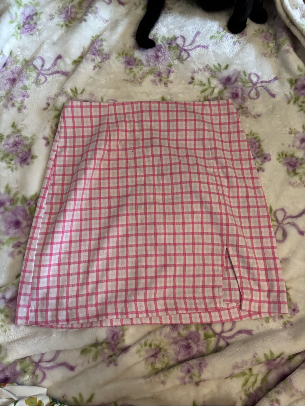 wild fable Pink and White Check Mini Skirt